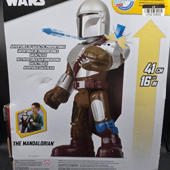 Imaginext XXL Star Wars The Mandalorian Action Figure 16-Inch Tall Fisher-Price - Picture 8 of 10